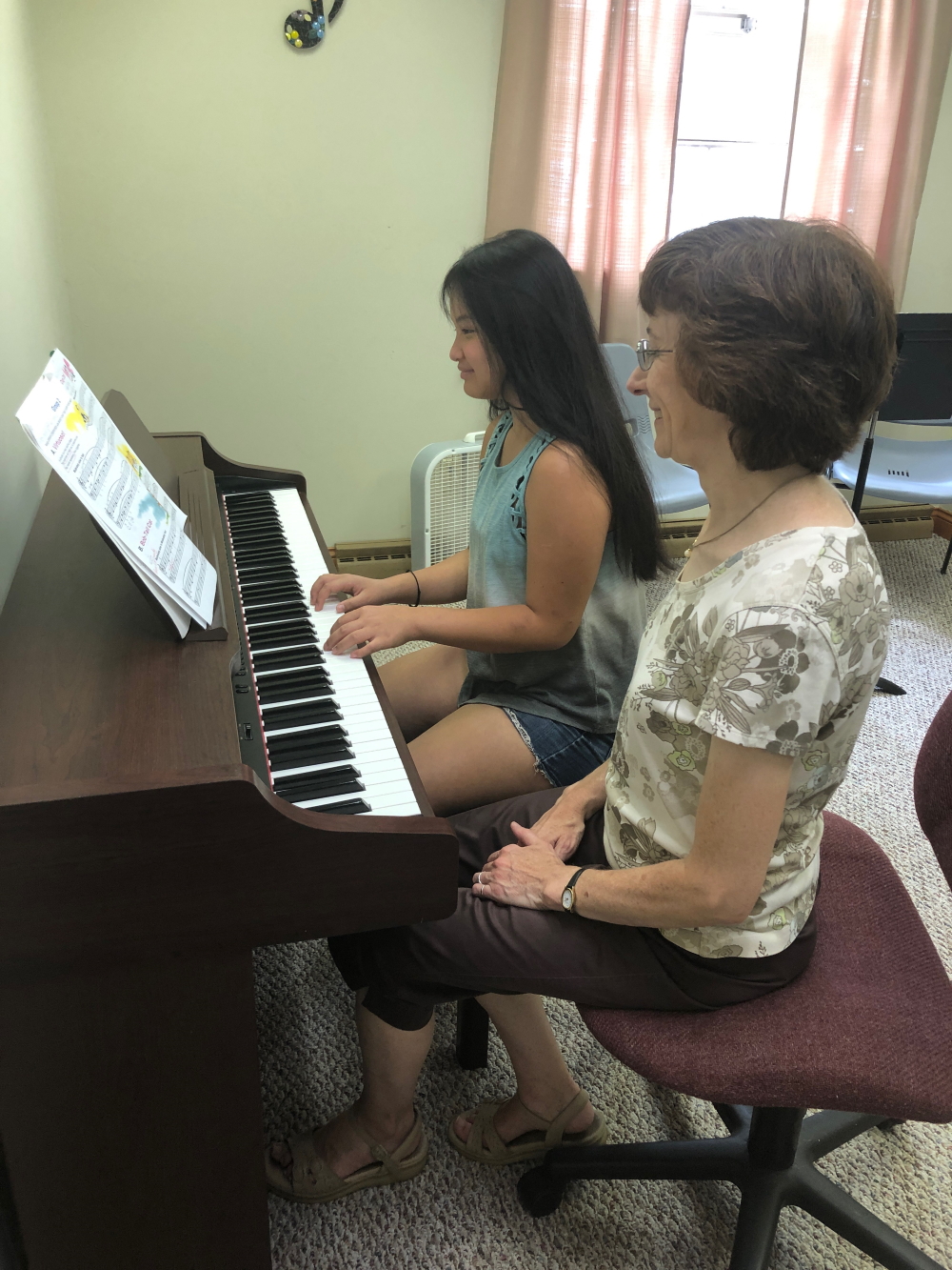 Ann teaching a student